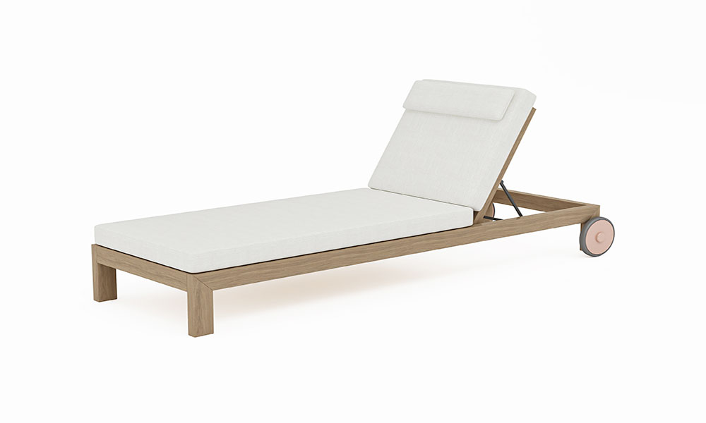 Nivelle single lounger